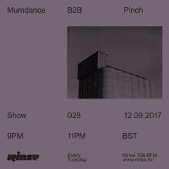 Mumdance B2B Pinch - 12th September 2017