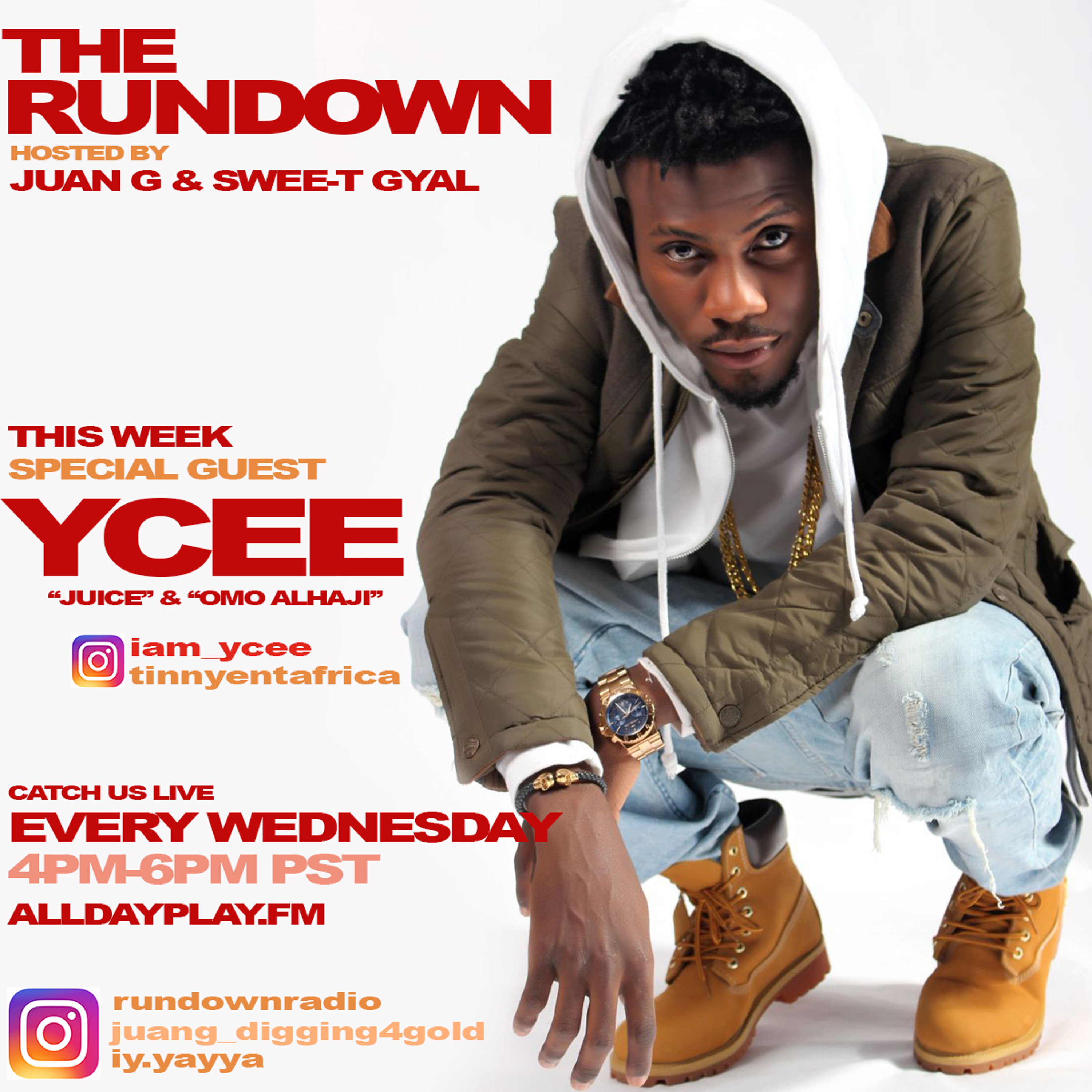 Rundown Radio w/ Special Guest YCee!!! Hosted By Juan G & Swee-T Gyal episode artwork