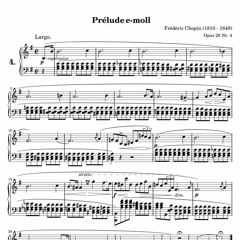 شوبان: بريلود في مقام مي الصغير رقم.4 مصنف.28 Pianist:o2e