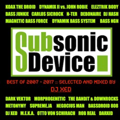 V/A - Best Of Subsonic Device 2007 - 2017 mixed By DJ XED