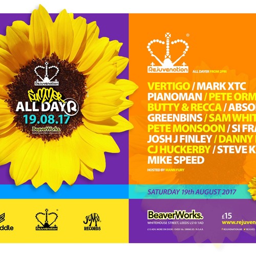 Rejuve summer alldayer  Steve Kirk  Live Set