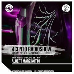 Albert Marzinotto @ Ibiza Global Radio (4Cento Radio Show) 10-09-2017