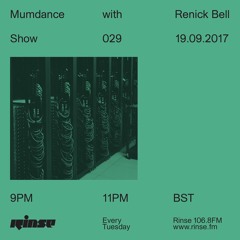 Mumdance with Renick Bell - 19th September 2017