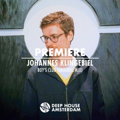 Premiere: Johannes Klingebiel - Boys Club (Original Mix)