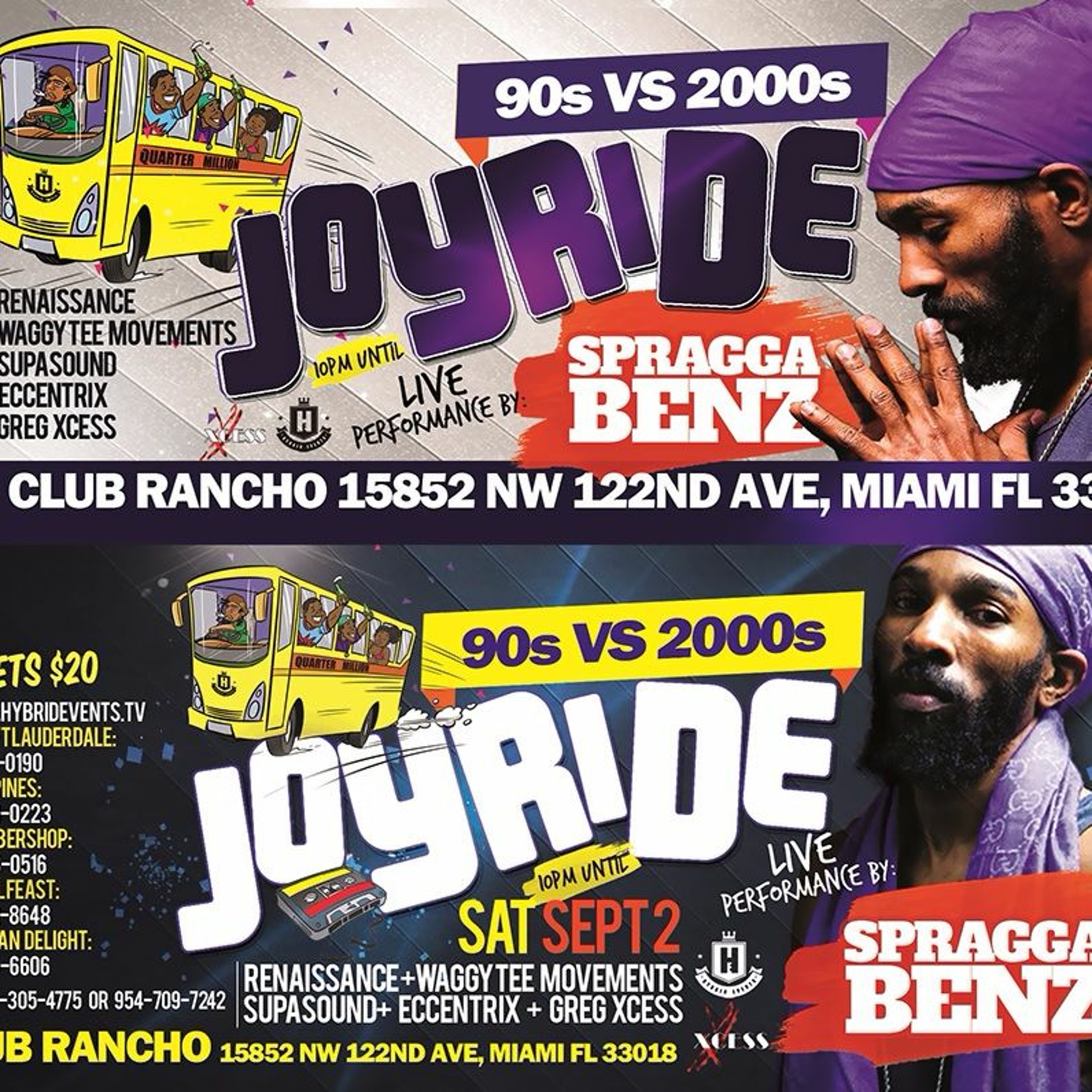 Eccentrix Sound + Xcess + Spragga Benz + Waggy T + Supa Twitch + Delano @ Joyride(LIVE AUDIO)9/2/17 episode artwork