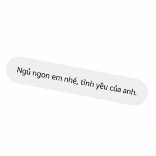 Ngủ ngon em nhé, tình yêu của anh