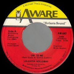 1975 394 - Loleatta Holloway - Cry To Me - (45)