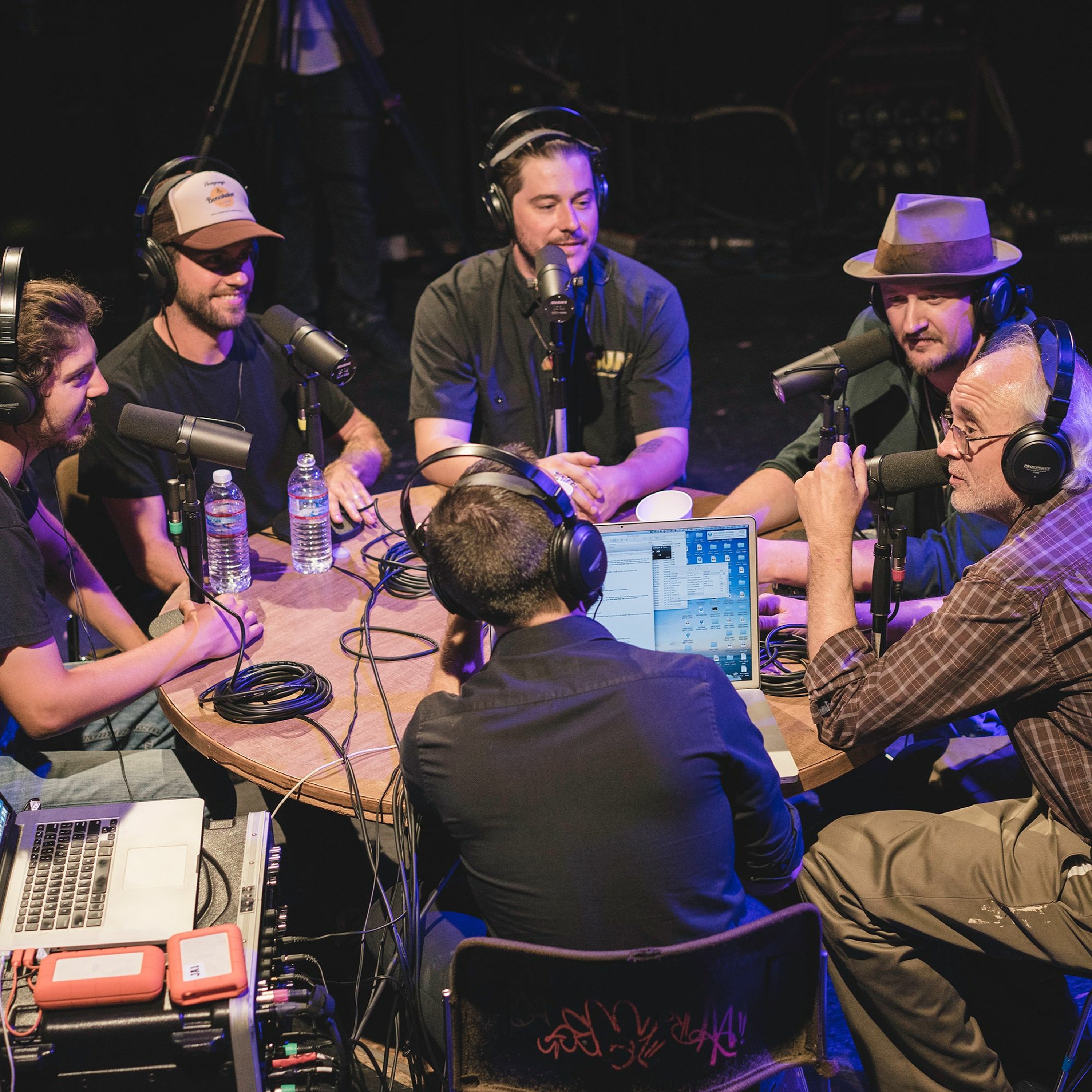 Onstage with Jim and Tom