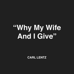 Carl Lentz — Why My Wife and I Give / VOUS Team Conference 2016