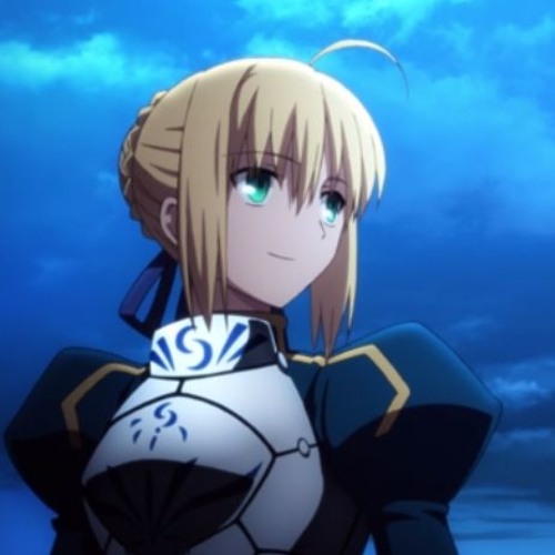 Lady in the blue dress