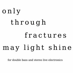 only through fractures may light shine (2017)