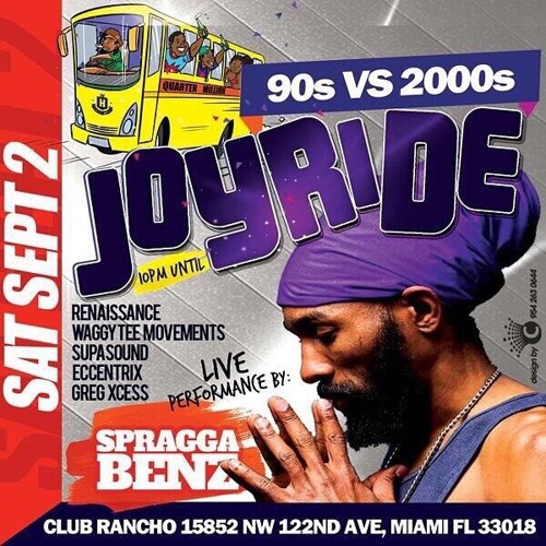 JOYRIDE 90s VS. 2000s FEAT. WTM, ECCENTRIX, RENAISSANCE, SUPA SOUND MIAMI, FL 9/2/17