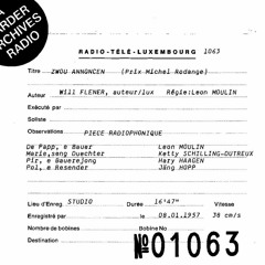 Zwou Annoncen - Will Flener/Léon Moulin