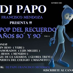 MIX POP DEL RECUERDO AÑOS 8Os Y 9Os EN ESPAÑOL DJ PAPO