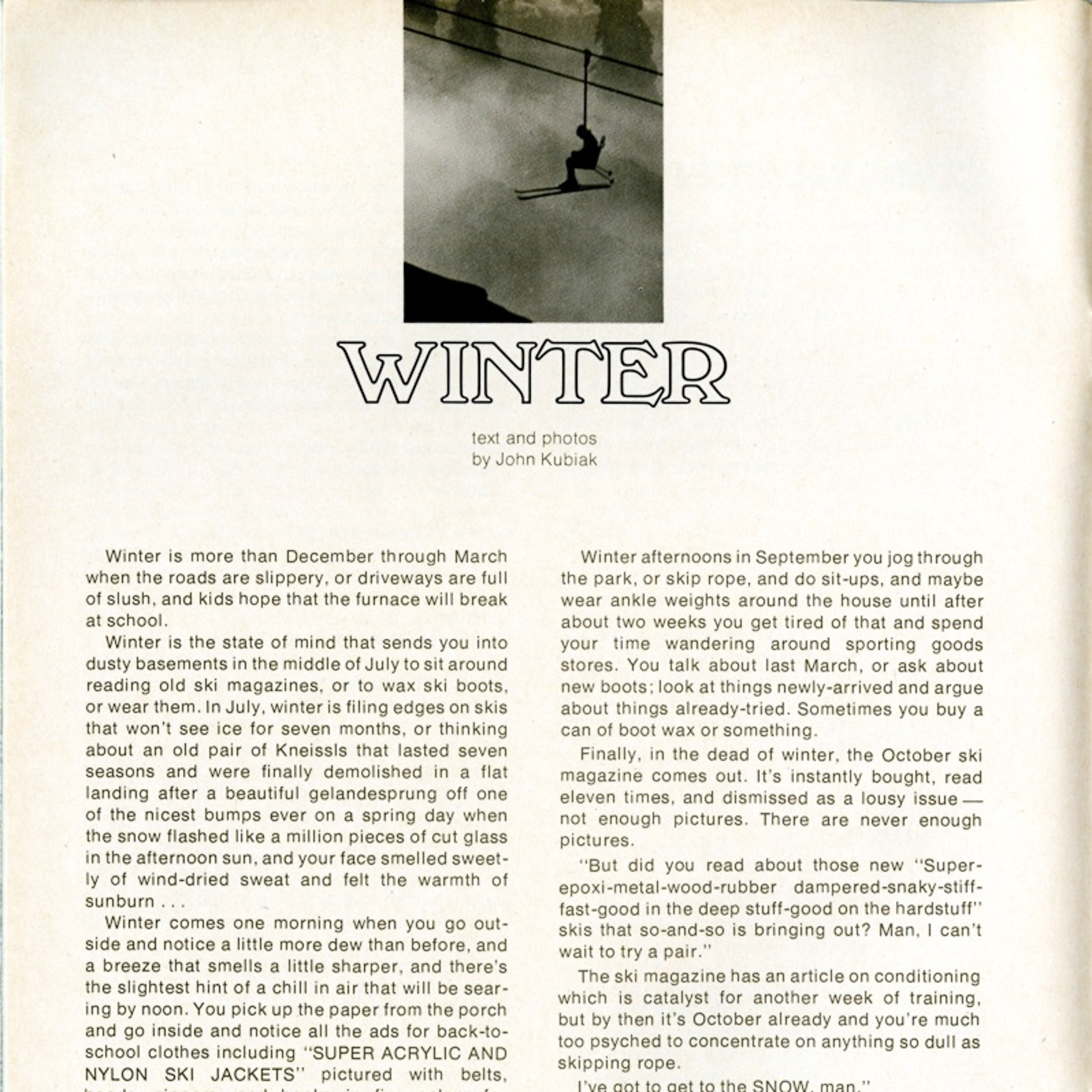 第5バム話「Winter: The State Of Mind」朗読