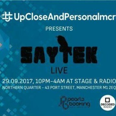 Ian Dillon Upcloseandpersonalmcr With Saytek Live at Stage & Radio Manchester