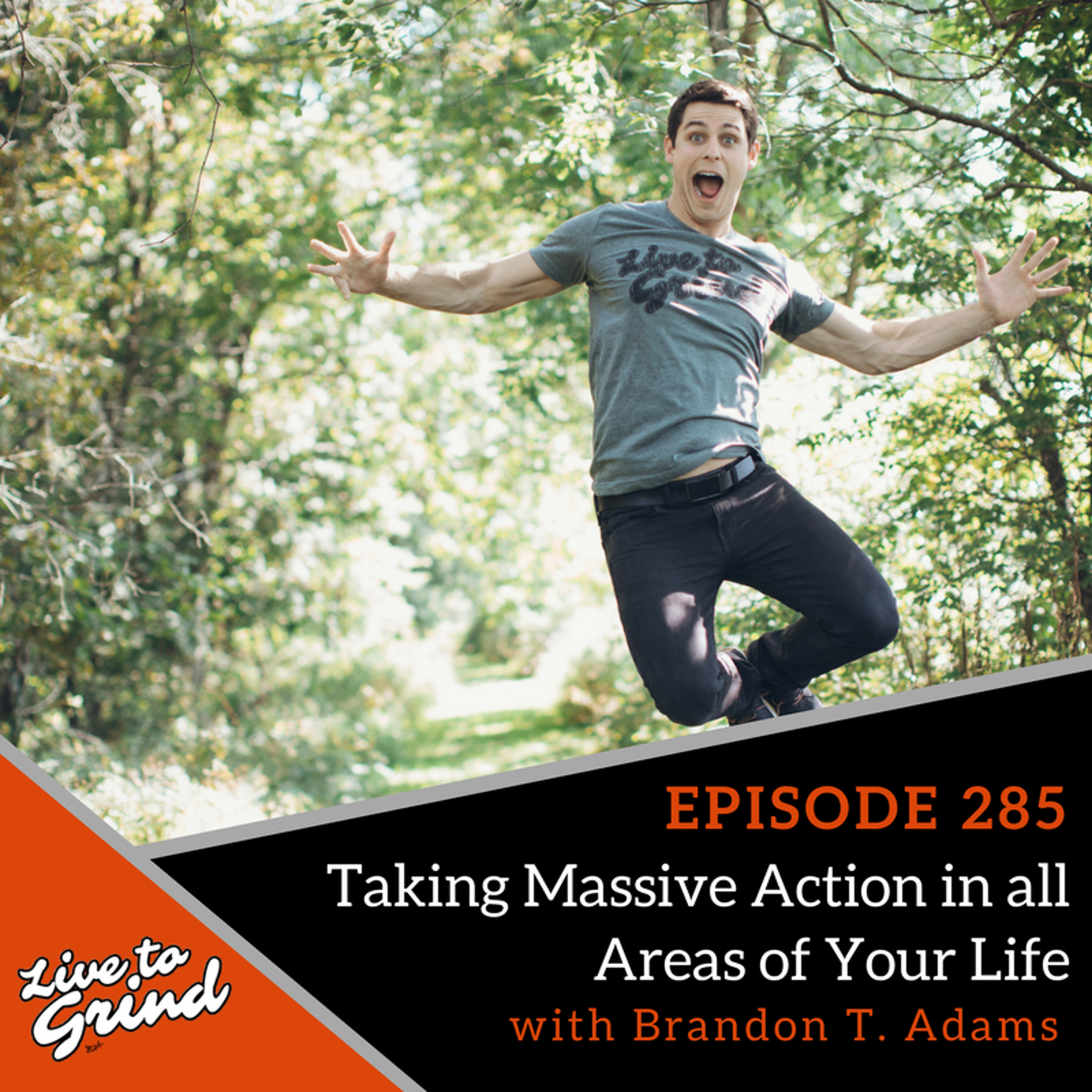 EP 285 Taking Massive Action in all Areas of your Life with Brandon T. Adams episode artwork
