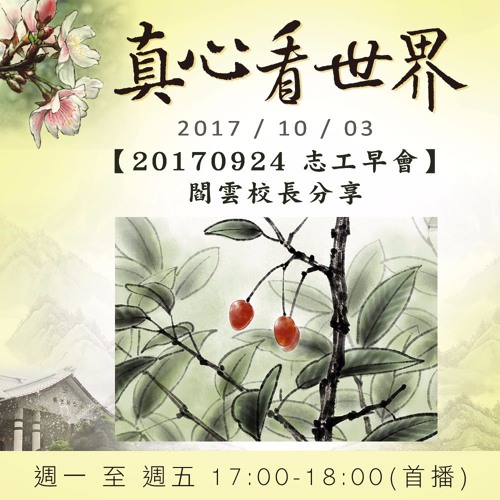 真心看世界20171003【悲智雙運善因緣】