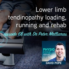 Physio Edge 068 Lower limb tendinopathy loading, running and rehab with Dr Peter Malliaras