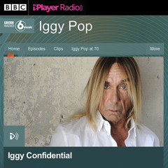 BBC 6music Iggy Pop - Iggy Confidential 6th October 2017