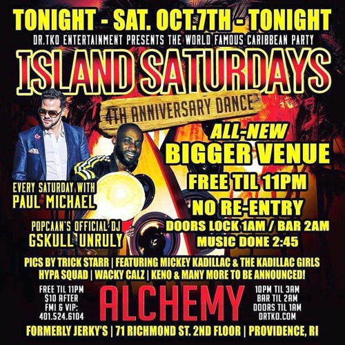 PAUL MICHAEL & G SKULL UNRULY ( POPCAAN'S OFFICIAL DJ) LIVE ON OCT 7TH