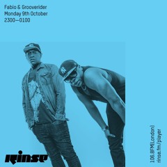 Fabio & Grooverider- 9th October 2017