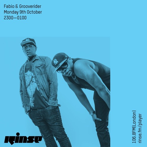 Fabio & Grooverider- 9th October 2017