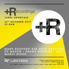 Plus Recordings @Lightbox 21/10/17 Promo Mix | Deck Radford