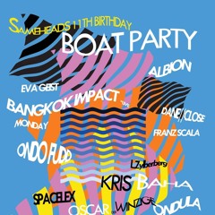 Franz Scala at Sameheads 11th Birthday Boat Party