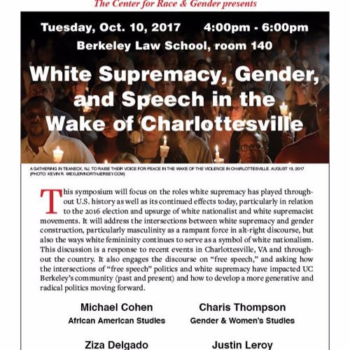 White Supremacy, Gender, & Speech in the Wake of Charlottesville