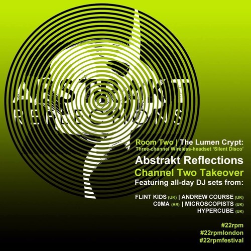 Andrew Course at 22rpm All Day Electronic Music Festival. 7th Oct 2017