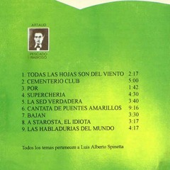 Cantata de puentes amarillos - Spinetta -Pescado rabioso (Artaud) 1976