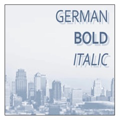 GBI (German Bold Italic)