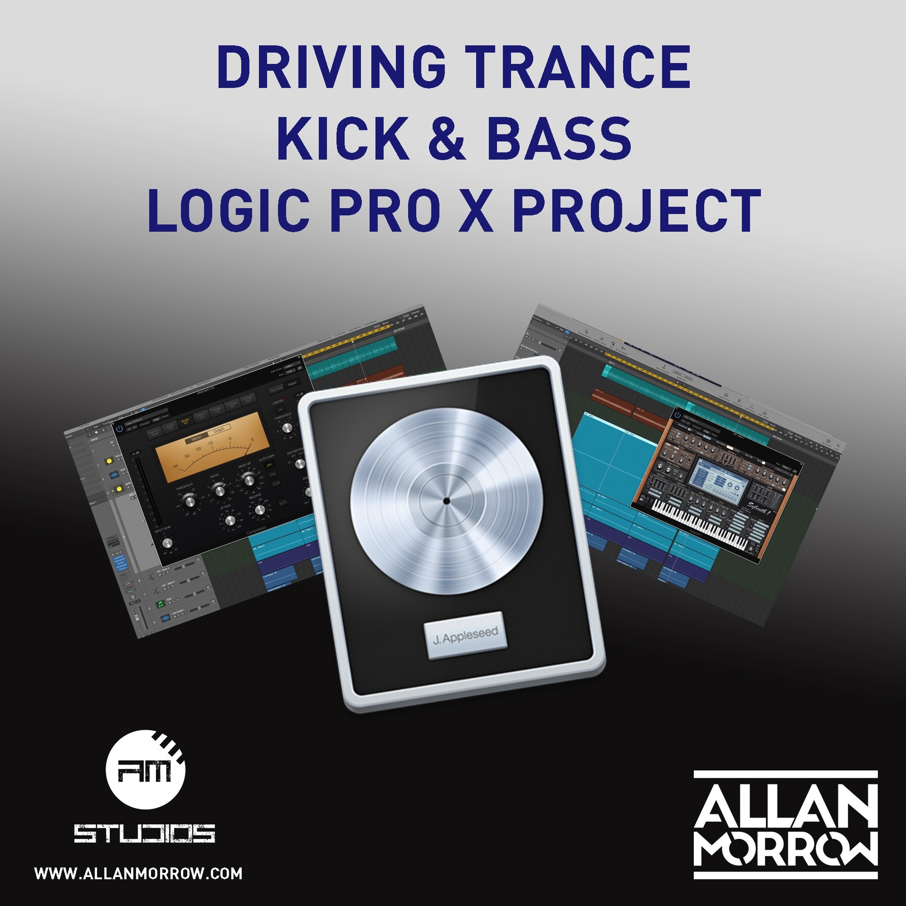 Allan Morrow - Driving Kick & Bass Template [Logic Pro X] Preview *** OUT NOW *** episode artwork