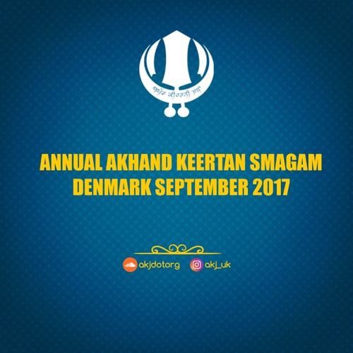 Bhai Jagdev Singh - merai man anad bhea jeeo vajee vadhaaee - AKJ Denmark Smagam 2017 Sat Morn