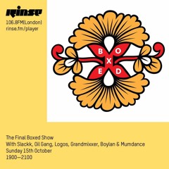 Boxed with Oil Gang, Logos, Trends, Boylan, GRANDMIXXER, Mumdance & Slackk - 15th October 2017