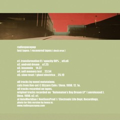 RadioSpacePop-''Lost Tapes/Recovered Tapes_1998_xcrpt trks[ LiveVrs ]frm Automaton'sDaydream