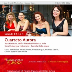 Y, sin embargo, amanece (2016) Cuarteto de piano / Cuarteto Aurora