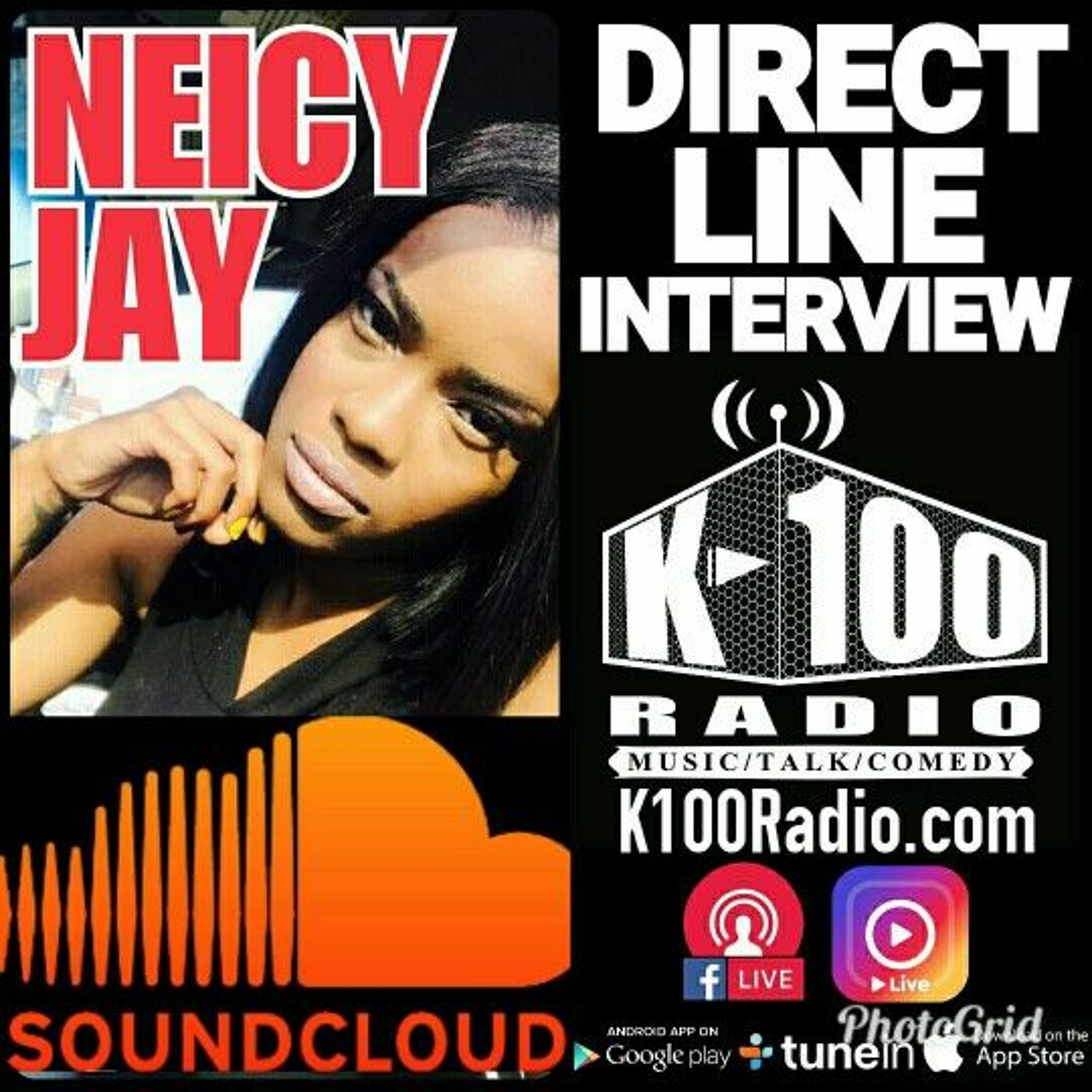 Direct Line Interview with NEICY JAY on K-100 Radio episode artwork
