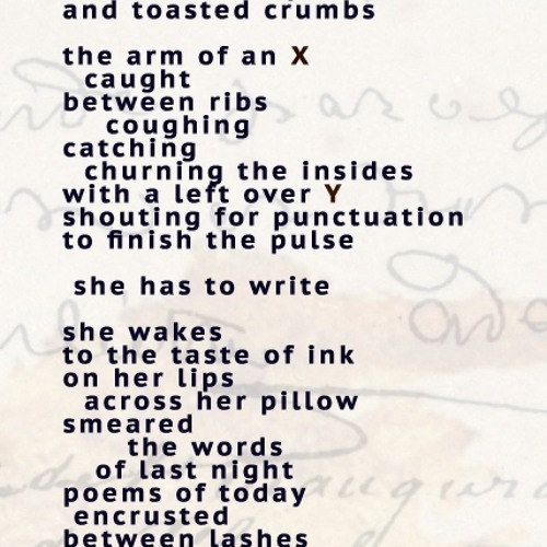 she has to write