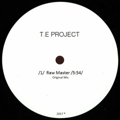 T.E Project - Raw Master (Original Mix) >>> Available on bandcamp.com