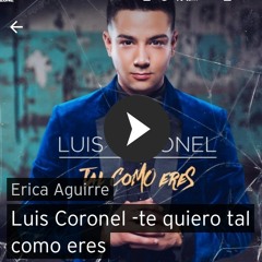 Tal como eres. Luis Coronel