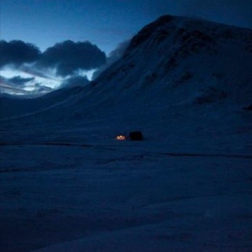a lone light