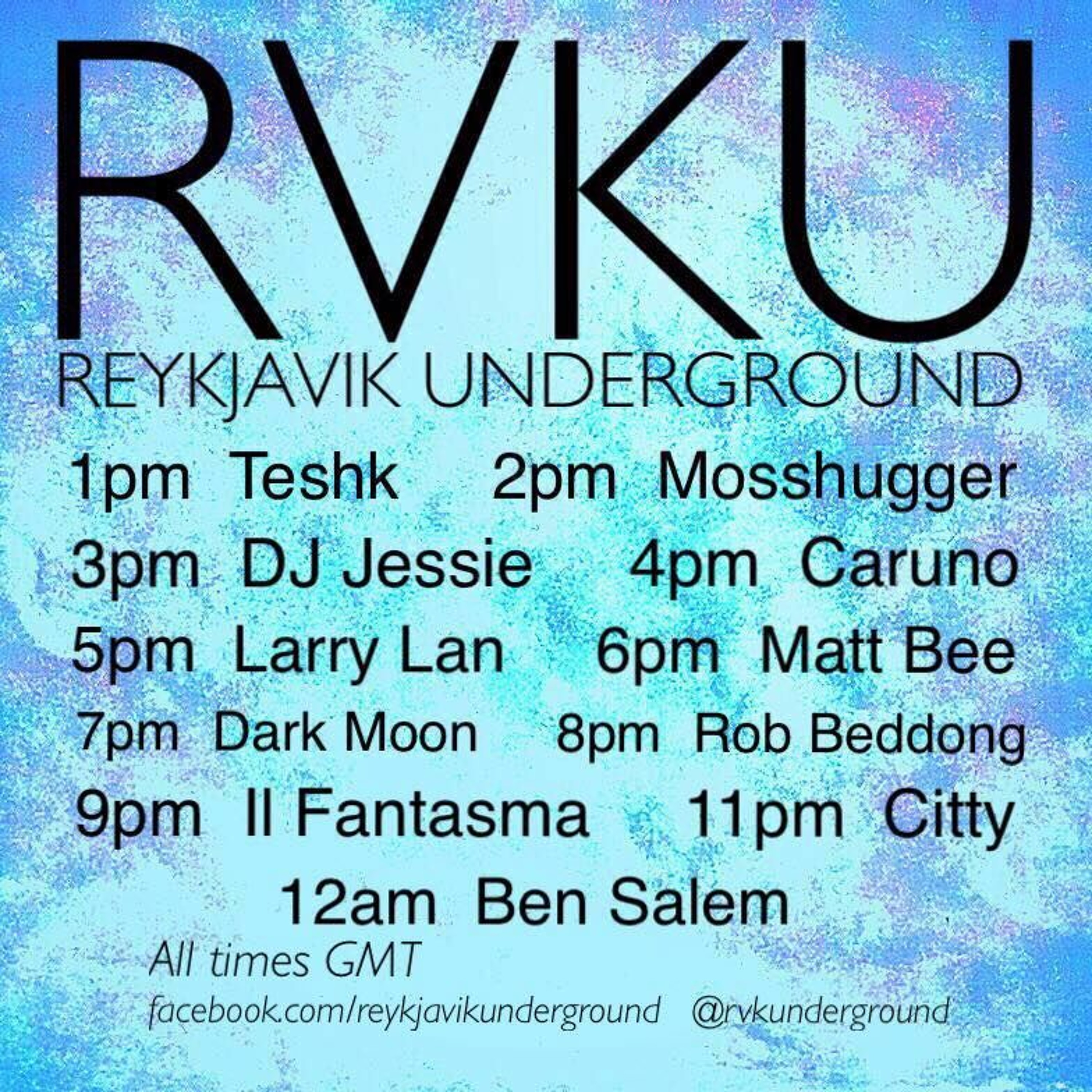 Teshk - Mosshugger - Dj Jessie - Caruno - Reykjavik Underground Rave awareness part 1 episode artwork