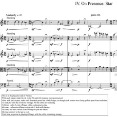 On Shapes and Figures, for string quartet and bass clarinet