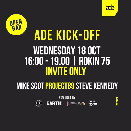 Steve Kennedy Live @ ADE Mea Culpa Kick-Off Party (18-10-2017)