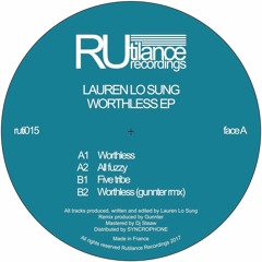 Lauren Lo Sung - Worthless EP - ruti015