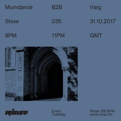 Mumdance B2B Varg - 31st October 2017