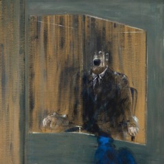 The cage is claustrophobic and the figure's open mouth is often interpreted as a scream