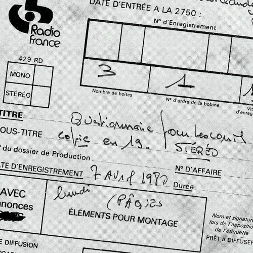 Questionnaire pour Lesconil, de Yann Paranthoën (extrait)